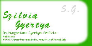 szilvia gyertya business card